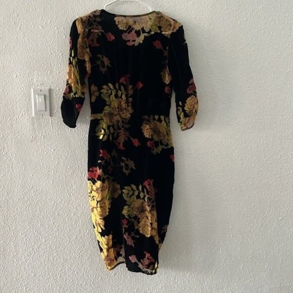 For Love and Lemons Dusty Rose Mini Dress Black Reel Orange Brown Size S… - Picture 7 of 8